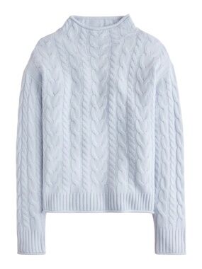 J. Crew Cashmere Cable Knit 2025 Rollneck™ Sweater Size S NWT